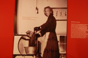 Millicent Rogers hand-dyeing velvet at her house in Taos