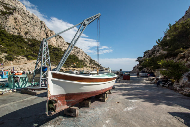 Bateau de pêche. Calanque de Morgiou