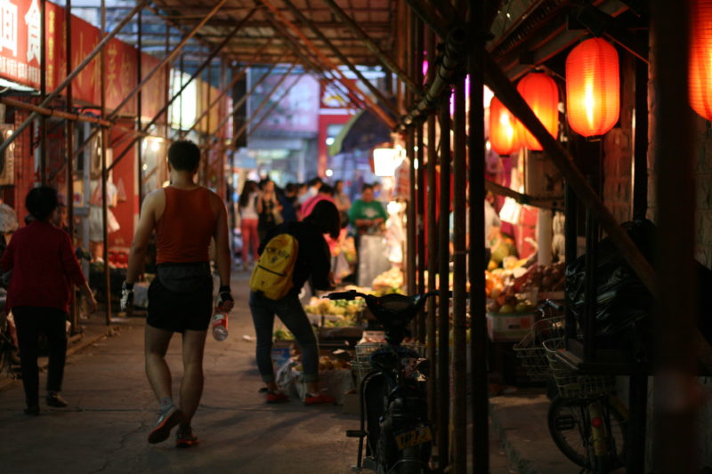 Fruit and veggie market near campus