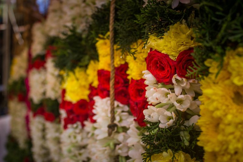 Flowers on sale in Madurai