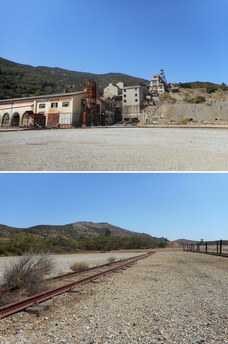 Views of the abandoned mining site in Montevecchio