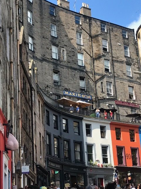 The West Bow, Victoria Street spotlights Edinburgh’s early 19th century architecture.