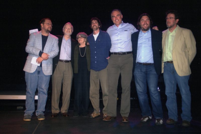From left to right, Jack Pendarvis, Larry & Dean, Lee Durkee, Act Atkins, Wright Thompson, Tom Franklin (photo by Bruce Newman)