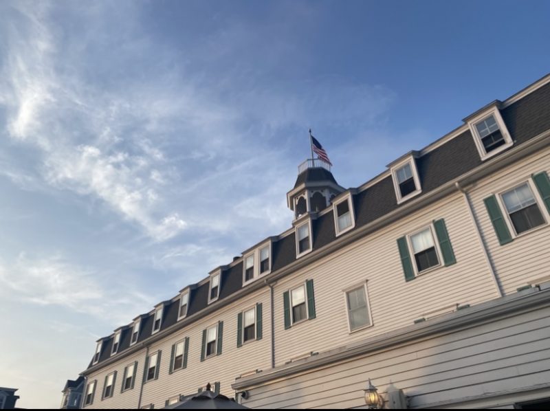 The National Hotel in the morning sun.