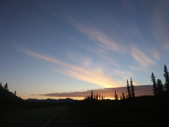 The Sunset in Alaska
