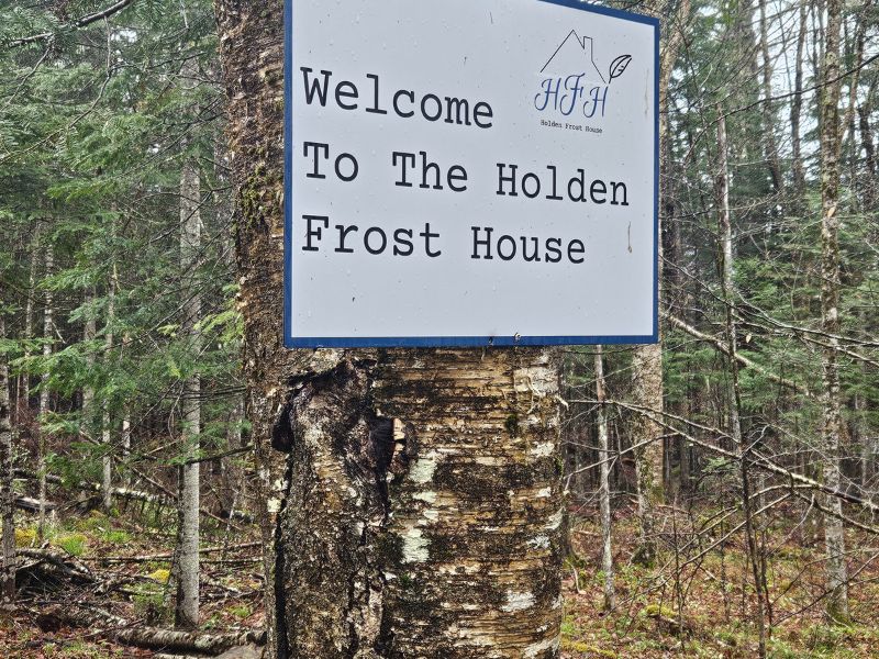 Sign at The Holden Frost House